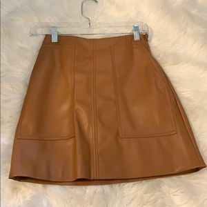 Leather h&m skirt, new and unworn